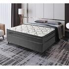 Cama Box Casal Manhattan Black Pkt Molas Ensacadas 138x188x6