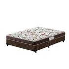 Cama Box Casal Marrom + Colchão De Espuma D45 - Probel - Guar