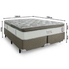 Cama Box Casal Molas Ensacadas 158x198cm Imperatore Eco Bambo