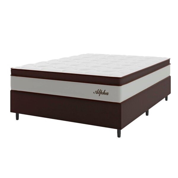 Cama Box Casal Molas Ensacadas Alpha 68x138x188cm Viero