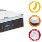 Cama Box Casal Molas Ensacadas New York Marrom/preto