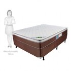 Cama Box Casal Molas Ensacadas Pillow Euro Caribe 138x188x67c