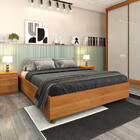 Cama Box Casal - Mônaco-cinamomo - Tcil Móveis