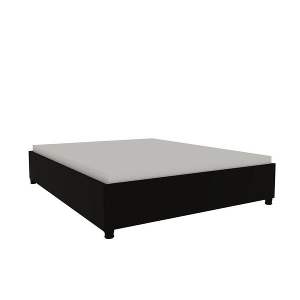 Cama Box Casal Mônaco Tcil Preto Fosco