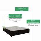 Cama Box Casal Mônaco Tcil Preto Fosco