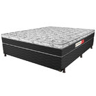 Cama Box Casal Montreal – Pelmex - Preto / Branco