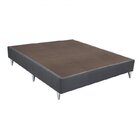 Cama Box Casal Ortobom Exclusive 138x188x30cm Ortobom Cinza