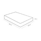 Cama Box Casal Ortobom Iso 150 Ortopillow D45 138x188x28cm Or
