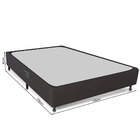 Cama Box Casal Para Colchão Castor Pocket Híbrido Class  Bege