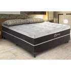 Cama Box Casal Pegasus Com Colchão Casal Molas Ensacadas Cinz