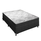 Cama Box Casal Portobel D33 Kairo 138x188x63 Branco/preto