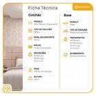 Cama Box Casal Preta + Colchão De Molas Ensacadas - Lucas Hom