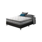 Cama Box Casal Preto + Colchão Molas Ensacadas Miami 138x188x