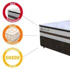Cama Box Casal Queen 1,58m Colchão Molas Pocket 30cm Love Sto