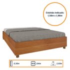 Cama Box Casal Queen 203cmx164cm Mônaco Com Cabeceira Extensi