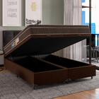 Cama Box Casal Queen Baú Colchão Espuma Orthoface Polar 158x1