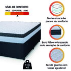 Cama Box Casal Queen Colchão Com Molas Ensacadas 158x198x60cm
