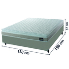Cama Box Casal Queen Colchão Espuma D33 Pillow Top Millenium