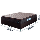 Cama Box Casal Queen Colchão Espuma D33 Pillow Top Millenium
