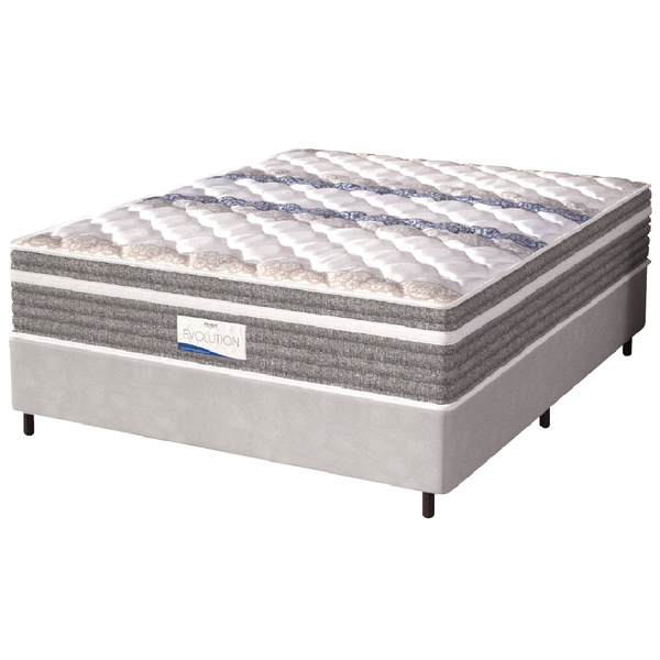 Cama Box Casal Queen Colchão Molas Ensacadas Com Pillow Evolu