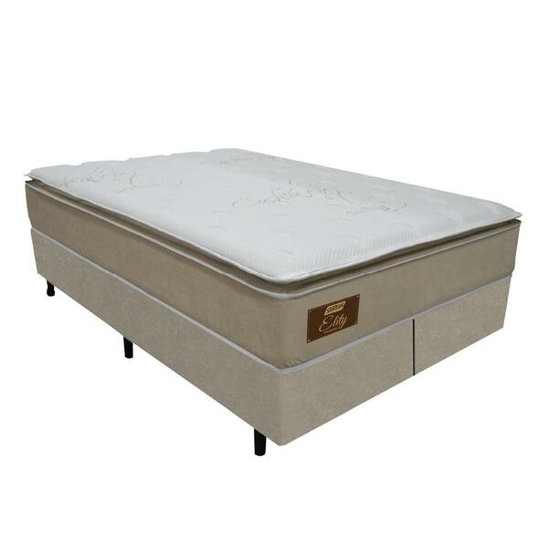 Cama Box Casal Queen Colchão Molas Ensacadas Elity Gazin 158x