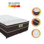 Cama Box Casal Queen Colchão Molas Ensacadas Euro Top Rubi Ga