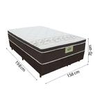 Cama Box Casal Queen Colchão Molas Ensacadas Euro Top Rubi Ga