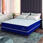 Cama Box Casal Queen Colchão Molas Ensacadas Lamore 158x198x7
