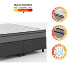 Cama Box Casal Queen Colchão Molas Ensacadas Mirage 158x198x6