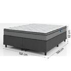 Cama Box Casal Queen Colchão Molas Ensacadas Mirage 158x198x6