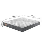 Cama Box Casal Reforçado 138x188x38cm E Colchão Adapto Molas