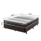 Cama Box Casal Reforçado 138x188x38cm E Colchão Gransleep Mol