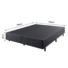 Cama Box Casal Reforçado Linho 138x188x38cm E Colchão Gransle