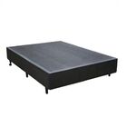 Cama Box Casal Suede Preto 138x188x23