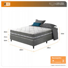 Cama Box Casal Viúva + Colchão Molas Ensacadas Miami 128x188x