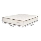 Cama Box Casal Yescasa Firm 138x188x31cm Yescasa Bege/branco