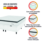 Cama Box Colchão Baú Casal King Molas Ensacadas City Pillow T