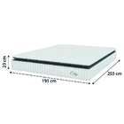 Cama Box Colchão Baú Casal King Molas Ensacadas City Pillow T