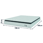 Cama Box Colchão Baú Casal Queen Molas Ensacadas City Pillow