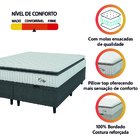Cama Box Colchão Baú Casal Queen Molas Ensacadas City Pillow