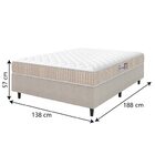 Cama Box Colchão Casal Espuma D33 New Millenium 138x188x57cm