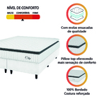 Cama Box Colchão Casal King Molas Ensacadas City Pillow Top 1