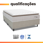Cama Box Colchão Casal Molas Ensacadas City Pillow Top 138x18