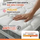 Cama Box Colchão Casal Molas Ensacadas Euro In Up 138x188x64c