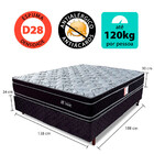Cama Box Colchão Casal Ortopédico Extra Firme Com Pillow Top