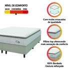 Cama Box Colchão Casal Queen Molas Ensacadas City Pillow Top