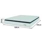 Cama Box Colchão Casal Queen Molas Ensacadas City Pillow Top