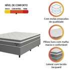 Cama Box Colchão Casal Queen Molas Ensacadas Euro In Up 158x1