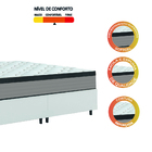 Cama Box Colchão Casal Queen Molas Ensacadas Real 158x198x65c