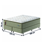 Cama Box Colchão Casal Queen Molas Guarda Costas Max Pillow T